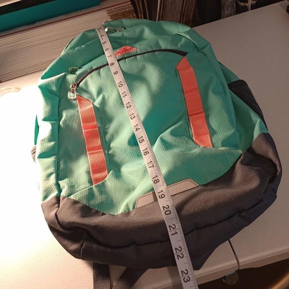 Adidas Mint Green & Gray Backpack load spring large pockets - Picture 10 of 10
